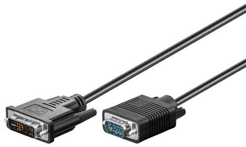 Goobay 50989 DVI-A/VGA Full HD-Kabel, vernickelt VPE Bulk Mindestbestellmenge 1