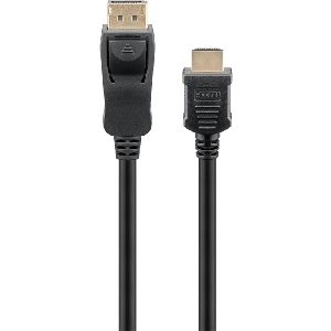 Goobay 64843 DisplayPort-auf-HDMI-Kabel VPE Cable Tag Mindestbestellmenge 1
