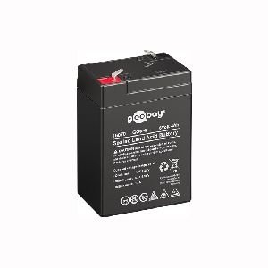 Goobay 16070 GO6-4 (4000 mAh, 6 V) - Faston (4,8 mm) Bleiakku, BattG