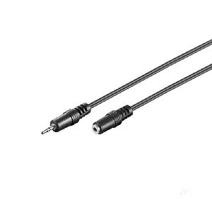Goobay 50458 Audio Verlängerungskabel AUX, 2,5mm (Stereo) VPE Cable Tag Mindestbestellmenge 1