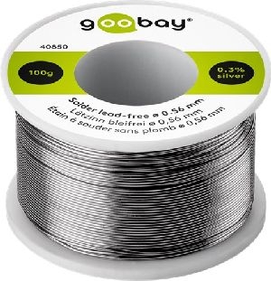 Goobay 40850 Lötzinn bleifrei, ø 0,56 mm, 100 g VPE Bulk Mindestbestellmenge 1