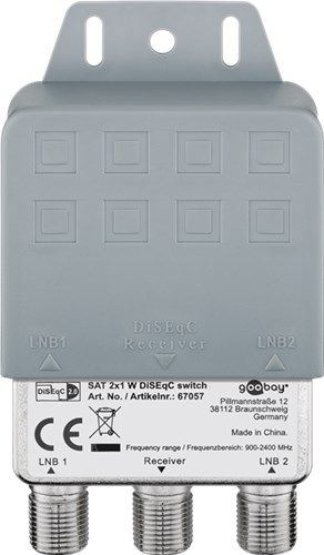 Goobay 67057 DiSEqC Umschalter 2x1 :