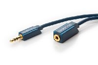 Clicktronic 70486 3,5-mm-AUX-Verlängerungskabel, stereo, 1.5 m - Premium-Kabel | 1x 3,5-mm-Klinken-S