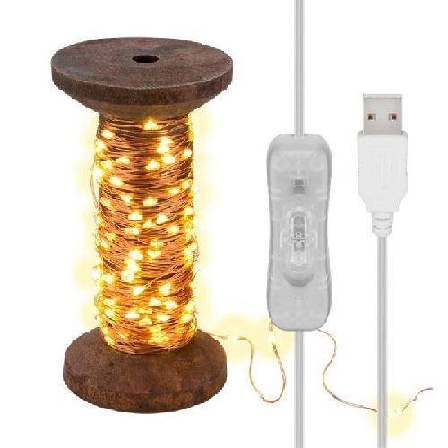 Goobay 60342 LED-Lichterkette "Garnspule", groß VPE Retail Box Mindestbestellmenge 1