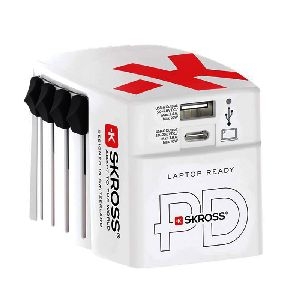 Skross 75254 Reiseadapter World USB Charger AC45PD VPE Retail Box Mindestbestellmenge 1