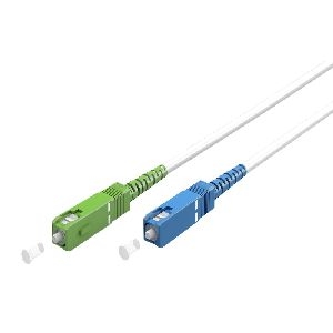 Goobay 59619 Glasfaserkabel (FTTH), Singlemode (OS2) White, (Simplex), 2 m Kabellänge: 2 m