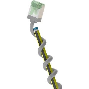 Goobay 74349 Ultraflexibles CAT 8.1 Patchkabel, slim, U/FTP, grau Kabellänge: 5 m