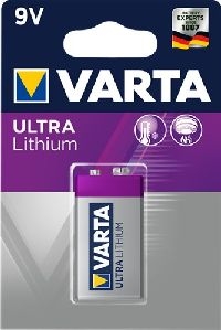 Varta 49596 Ultra Lithium 6F22/9V Block (6122) - Lithium Batterie, 9 V