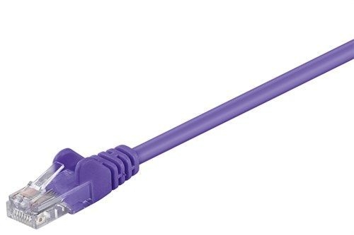 Goobay 95246 CAT 5e Patchkabel, U/UTP, violett VPE Cable Tag Mindestbestellmenge 1