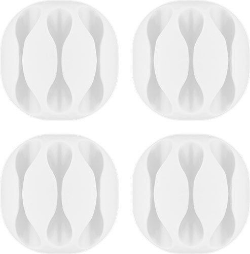 Goobay 70373 Kabelmanagement 3-Slots, weiß VPE Retail Blister Mindestbestellmenge 1