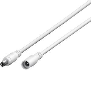 Goobay 76678 DC-Verlängerungskabel, 1,5 m, weiß VPE Cable Tag Mindestbestellmenge 1