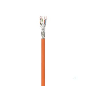 Goobay 91888 CAT 7A Netzwerkkabel, S/FTP (PiMF), orange Kabellänge: 100 m