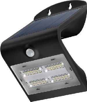 Goobay 45807 LED-Solar-Wandleuchte mit Bewegungsmelder, 3,2 W, schwarz