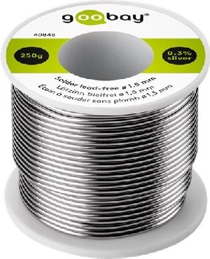 Goobay 40848 Lötzinn bleifrei, ø 1,5 mm, 250 g VPE Bulk Mindestbestellmenge 1