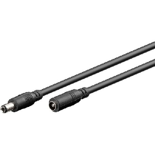 Goobay 76672 DC-Verlängerungskabel, 1,5 m, schwarz VPE Cable Tag Mindestbestellmenge 1