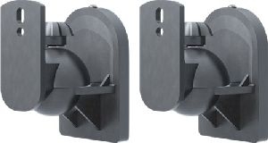 Goobay 49393 Basic Lautsprecher Wandhalterung universal, Schwarz - Universal-Lautsprecherhalterung z