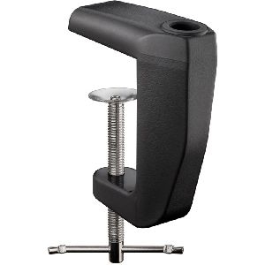 Goobay 64987 Ersatztischklemme für Lupenleuchten mit Gelenkarm, schwarz VPE Retail Box Mindestbestellmenge 1