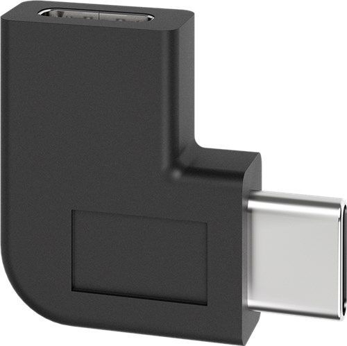 Goobay 45402 Adapter USB-C™ auf USB-C™ 90°, schwarz VPE Bulk Mindestbestellmenge 1