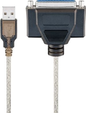 Goobay 95433 USB-Druckerkabel, Transparent VPE Bulk Mindestbestellmenge 1