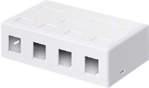Goobay 79376 Keystone-Leergehäuse 4-port VPE Bulk Mindestbestellmenge 1
