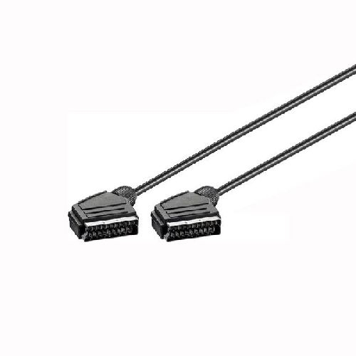 Goobay 11762 Scart-Verbindungskabel, vernickelt, ø mm VPE Cable Tag Mindestbestellmenge 1