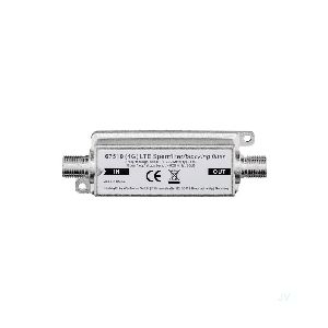 Goobay 67510 LTE/4G Sperrfilter, F-Buchse auf F-Buchse Anschluss, Typ: F-Buchse
