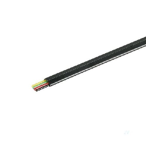 Goobay 50253 Telefonflachkabel 4-adrig, 100 m Rolle, AWG 30, CU (Kupfer) VPE Cable spool-drum Mindestbestellmenge 1