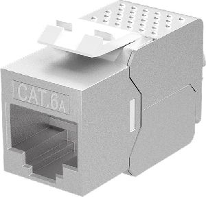 Goobay 79448 Keystone Modul RJ45 CAT 6A, STP, slim-line VPE Bulk Mindestbestellmenge 1