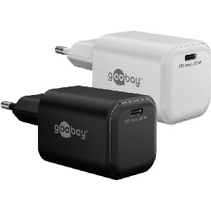 Goobay 79156 USB-C™ PD GaN Schnellladegerät Nano (65 W) weiß VPE Retail Box Mindestbestellmenge 1