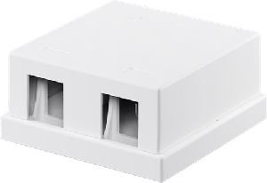 Goobay 79366 Keystone-Leergehäuse 2-port :
