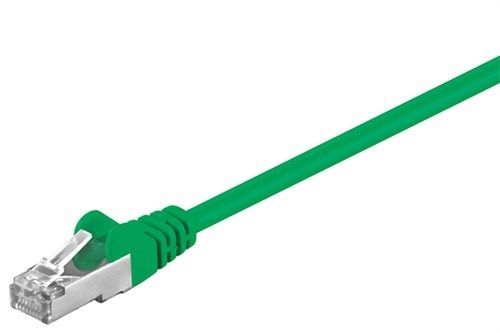 Goobay 50180 CAT 5e Patchkabel, F/UTP, grün VPE Cable Tag Mindestbestellmenge 1