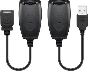 Goobay 93321 USB-Verlängerungsadapter bis 40 m über CAT-Kabel :