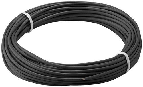 Goobay 55045 Kupferlitze isoliert, 10 m, schwarz VPE Cable Tag Mindestbestellmenge 1