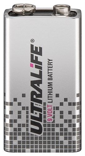 Ultralife 54081 6F22 /9 V Block((U9VL-J-P) Batterie, 1 Stk. im Blister VPE Bulk Mindestbestellmenge 1