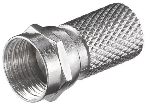 Goobay 51854 Aufdreh-F-Stecker 7,0 mm VPE Bulk Mindestbestellmenge 100