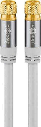 Goobay 70644 Sat-Antennenkabel (135 dB), 4x geschirmt Kabellänge: 5 m