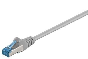 Goobay 94138 CAT 6A Patchkabel, S/FTP (PiMF), grau VPE Bulk Mindestbestellmenge 1