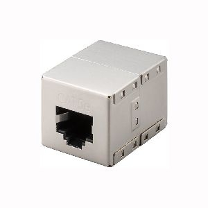 Goobay 15027 RJ45 Modularkupplung/Verbinder, CAT 5e, Vollmetallgehäuse VPE Bulk Mindestbestellmenge 1