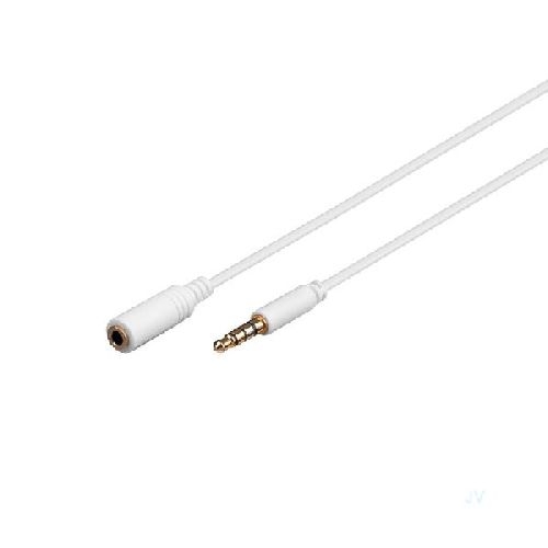 Goobay 62361 Kopfhörer- und Audio Verlängerungskabel AUX, 4-pol. 3,5 mm slim, CU VPE Cable Tag Mindestbestellmenge 1
