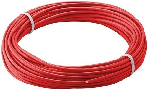 Goobay 55044 Kupferlitze isoliert, 10 m, rot VPE Cable Tag Mindestbestellmenge 1