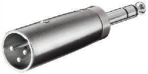 Goobay 27515 XLR-Adapter, AUX-Klinke 6,35 mm, Stereo-Stecker zu XLR-Stecker :