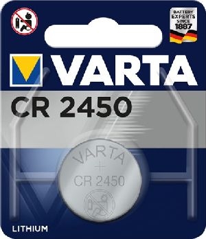 Varta 48062 CR2450 (6450) Batterie, 1 Stk. im Blister VPE Retail Blister Mindestbestellmenge 10