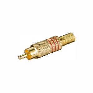 Goobay 11616 Cinch-Stecker Farbversion: Rot VPE Bulk Mindestbestellmenge 10