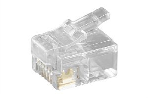 Goobay 50251 RJ12-Westernstecker für Flachkabel, 6 polig Anschluss, Typ: RJ12-Stecker (6P6C)