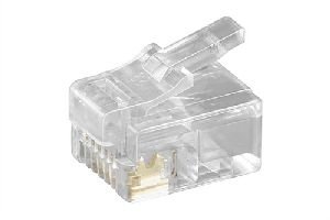 Goobay 50251 RJ12-Westernstecker für Flachkabel, 6 polig Anschluss, Typ: RJ12-Stecker (6P6C)