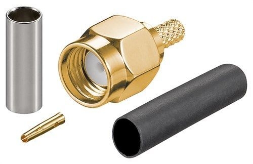 Goobay 51695 RP-SMA-Crimpstecker VPE Bulk Mindestbestellmenge 1