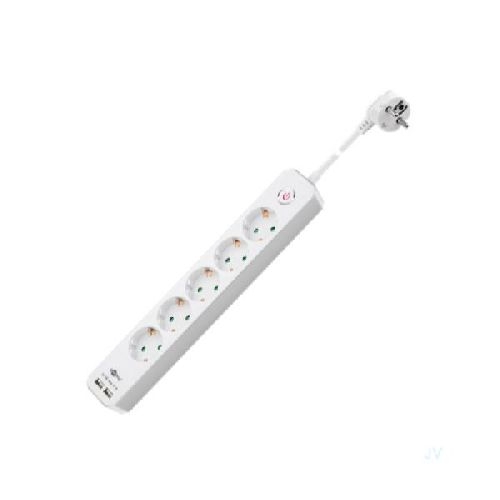 Goobay 41265 Steckdosenleiste 5-fach mit Schalter und USB VPE Retail Box Mindestbestellmenge 1