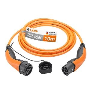 LAPP MOBILITY 65311 Ladekabel Typ 2, bis zu 22 kW, 10 m, orange VPE Retail Box Mindestbestellmenge 1