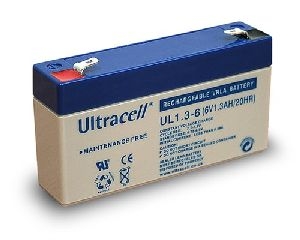 Ultracell 46711 Bleiakku 6 V, 1,3 Ah (UL1.3-6) VPE Bulk Mindestbestellmenge 1