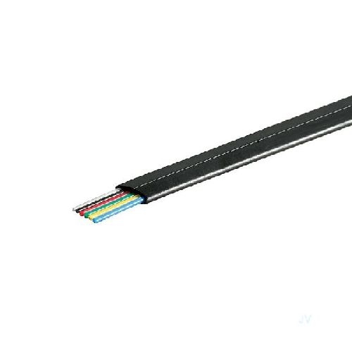 Goobay 93306 Telefonflachkabel 6-adrig, 100 m Rolle, AWG 28, CCA (kupferkaschiertes Aluminium) VPE Cable spool-drum Mindestbestellmenge 1